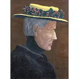 Portrait de la femme de l'artiste by André Bauchant, 1942, Huile sur carton, sold Oct 2016
