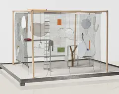 Gazebo by Andrea Branzi, 2008, Bois, métal et verre, sold Oct 2016