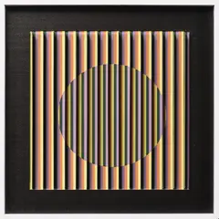 Physichromie 1379 by Carlos Cruz-Diez, 2003, Acrylique et éléments en plastique sur bois, sold Jun 2016