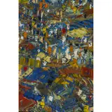 Market in Blues by Ablade Glover, circa 1988, Huile sur toile, sold Jun 2016