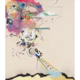 Face in the Cloud by Futura 2000, 1989, Peinture aérosol et acrylique sur toile, sold May 2016