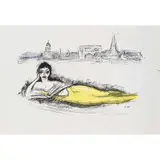 La Seine (ou La Sirène) - 1962 by Kees van Dongen, Lithographie en couleurs, épreuve d'artiste, sold May 2016