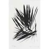 Composition - circa 1960 by Hans Hartung, Lithographie en noir, signée et justifiée XXVI/LX, sold May 2016