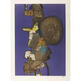 Bank Street - 1967 by Maurice Estève, Lithographie en couleurs, signée et numérotée VI/XV, sold May 2016