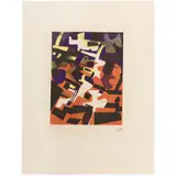 Groupuscules - 1968 by Maurice Estève, Lithographie en couleurs, signée et numérotée 11/30, sold May 2016
