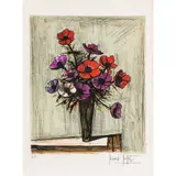 Les Anémones - 1972 by Bernard Buffet, Lithographie en couleurs, épreuve d'artiste signée (édition numérotée à 150), sold May 2016