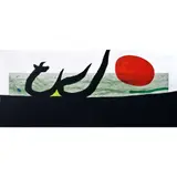 La Grève noire - 1973 by Joan Miró, Eau-forte, aquatinte et carborandum en couleurs, épreuve signée et numérotée 5/50, sold May 2016