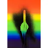 Love my rainbow - 1972 by Otto Piene, Sérigraphie en couleurs, signée et numérotée 6/50, imprimée sur carton, sold May 2016