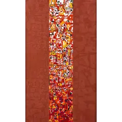 Lecture verticale by Constantin Xenakis, 2004, Technique mixte sur toile, sold May 2016
