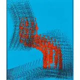 Le grand bleu by Constantin Xenakis, 1996, Acrylique sur toile, sold May 2016