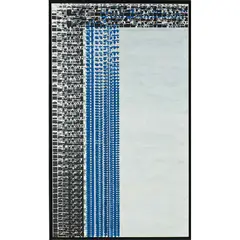 Bleu M by Constantin Xenakis, 1988, Acrylique et encre sur toile, sold May 2016