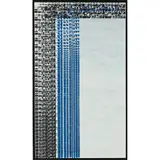 Bleu M by Constantin Xenakis, 1988, Acrylique et encre sur toile, sold May 2016