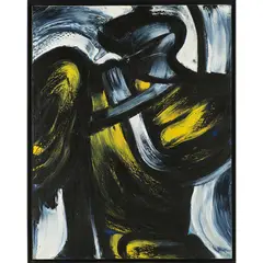 L'ange jaune à genoux by John Christoforou, 1996, Huile sur toile, sold May 2016