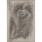 Portrait de Georges Limbour by André Masson, 1946, Encre de chine et fusain sur papier, sold Dec 2015