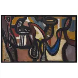 Sans titre by Jean-Michel Atlan, 1959, Huile sur toile, sold Dec 2015