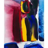 Phenomena France State by Paul Jenkins, Huile sur toile, sold Dec 2015