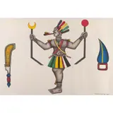 Daguessou Guézo by Cyprien Tokoudagba, 2001, Acrylique sur toile signée et située en bas, sold Dec 2015