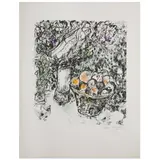Couple au panier de fruits by Marc Chagall, 1967, Lithographie en couleurs, signée et numérotée 5/50, sold Dec 2015