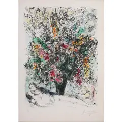 Multifolore by Marc Chagall, 1974, Lithographie en couleurs, signée et numérotée 19/50, sold Dec 2015
