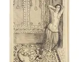Odalisque debout au plateau de fruits by Henri Matisse, 1924, Lithographie en noir, sur Japon, signée et numérotée 24/50, sold Dec 2015