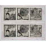 Feuille de Grosse I, II,III by Pierre Alechinsky, 1968, Lithographie en couleurs, signée, datée "VI.1968", justifiée "ea IV/VII" et dédicacée, sold Dec 2015
