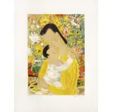 Maternité by Le Pho, 1967, Lithographie en couleurs, épreuve d'artiste signée en français et vietnamien, sold Dec 2015