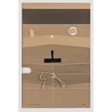 Le sérieux by Man Ray, 1972, Collage et technique mixte sur carton, signé du monogramme, justifié "EA" et titré, sold Dec 2015
