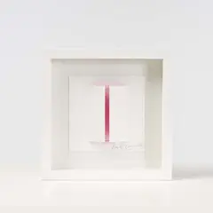 Sans titre by Luis Tomasello, circa 2010, Collage et sérigraphie en rose, signé, sold Dec 2015