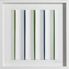 ST 2 by Luis Tomasello, 2012, Sérigraphie en couleurs et collage, sold Dec 2015