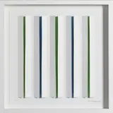 ST 2 by Luis Tomasello, 2012, Sérigraphie en couleurs et collage, sold Dec 2015