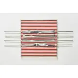 Relief n°19 à bordures transparentes by Julio Le Parc, 1970, Sérigraphie et métal chromé dans un emboîtage en Plexiglas, sold Nov 2015
