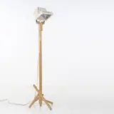 Construction light by Jurgen Bey, Acier inoxydable, bois, laine feutrée et, sold Nov 2015