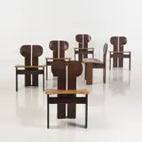 Artona by Tobia Scarpa, Bois exotique et skaï, sold Nov 2015