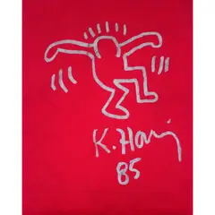 Sans titre by Keith Haring, 1985, Peinture aérosol sur toile, sold Oct 2015
