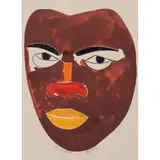 Ali by Eduardo Arroyo, 2002, Acrylique et feutre sur papier, sold Oct 2015
