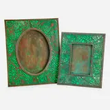 Two Pine Needle Picture Frames by Tiffany Studios, sold Sep 2017