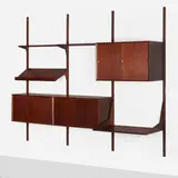 Storage system by Poul Cadovius, c. 1970, rosewood, rosewood veneer, sold Apr 2023
