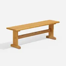 Bench by Finnish, c. 1965, pine, sold Apr 2023