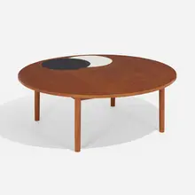 Eclipse coffee table by Grete Jalk, c. 1960, teak, laminate, sold Apr 2023