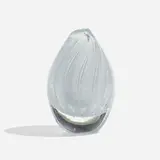 Vase by Tapio Wirkkala, 1948-1951, blown glass with internal bubble decoration, sold Apr 2023