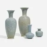 Collection of four vases by Gunnar Nylund, c. 1955, glazed stoneware, sold Apr 2023