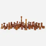 Collection of twenty-eight peppermills and shakers by Jens Quistgaard, c. 1960-1980, teak, beech, rosewood, brass, plastic, sold Apr 2023