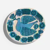 Plate by Birger Kaipiainen, c. 1975, glazed porcelain, sold Apr 2023