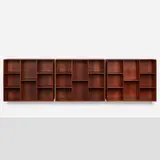Bookshelves, set of three by Peter Hvidt & Orla Mølgaard-Nielsen, 1952, teak, sold Apr 2023