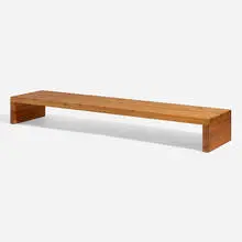 Bench by Sven Larsson, c. 1965, pine, sold Apr 2023