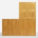 Cabinets, set of three by Mogens Koch, c. 1960, European cherry, sold Apr 2023