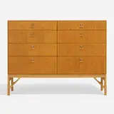 Cabinet by Børge Mogensen, 1940, oak, brass, sold Apr 2023
