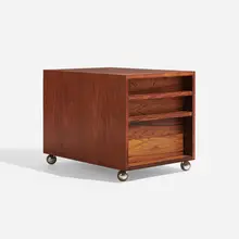 Cabinet by Bodil Kjær, c. 1959, rosewood, sold Apr 2023