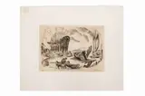 Harbor by Joe Funk, Etching on paper, offered May 2020
