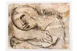 Untitled by Oreste Dequel, Ink and watercolor on rice paper, offered May 2020